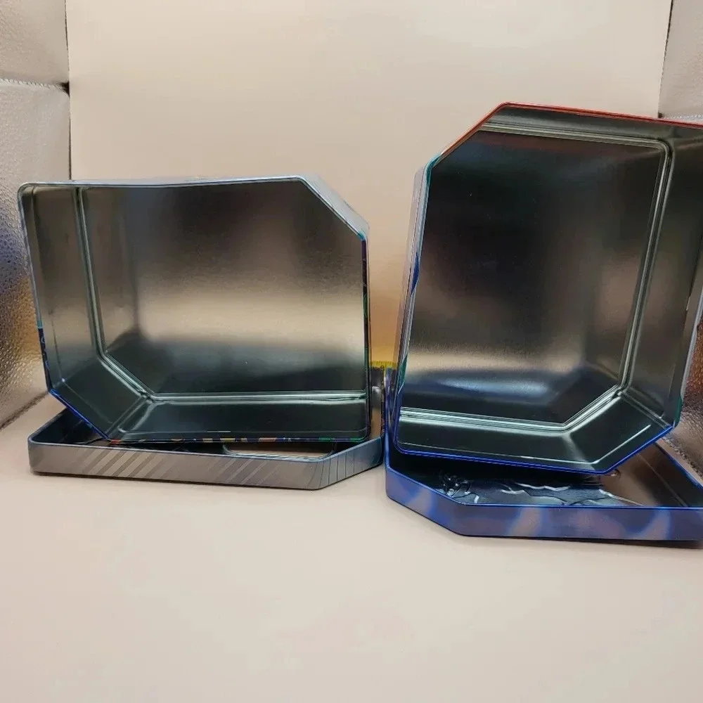 2 Pokemon Trading Card Game Empty Tin Containers Nintendo Storage Pikachu